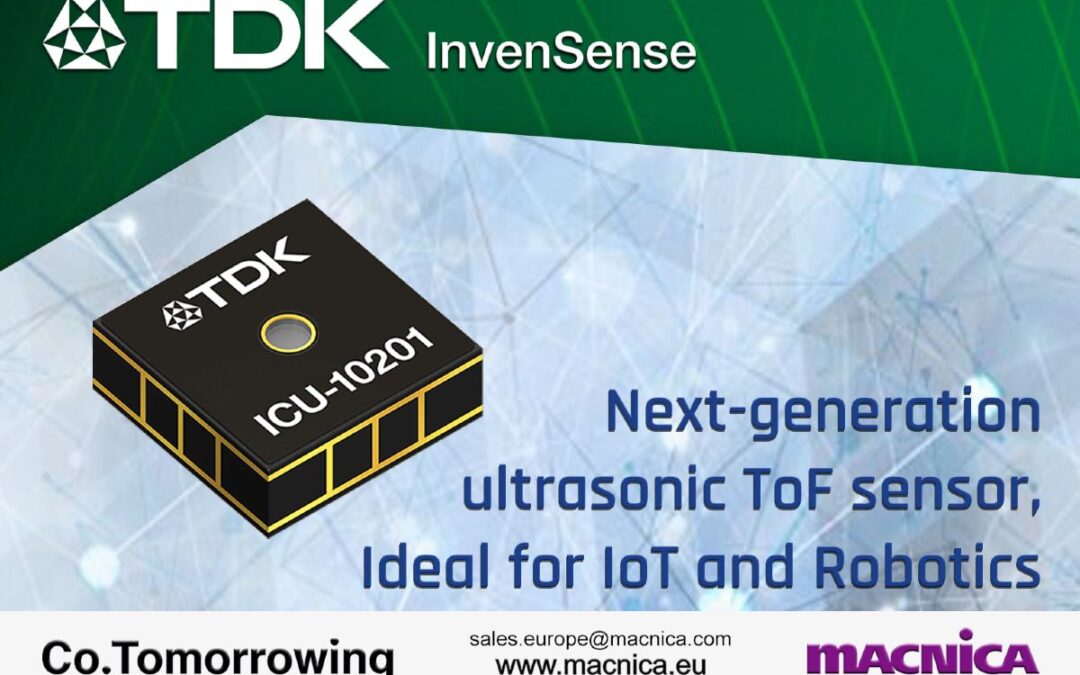 TDK’s Next-Gen Ultrasonic ToF Sensor Enables New Mass Market Applications in IoT and Robotics