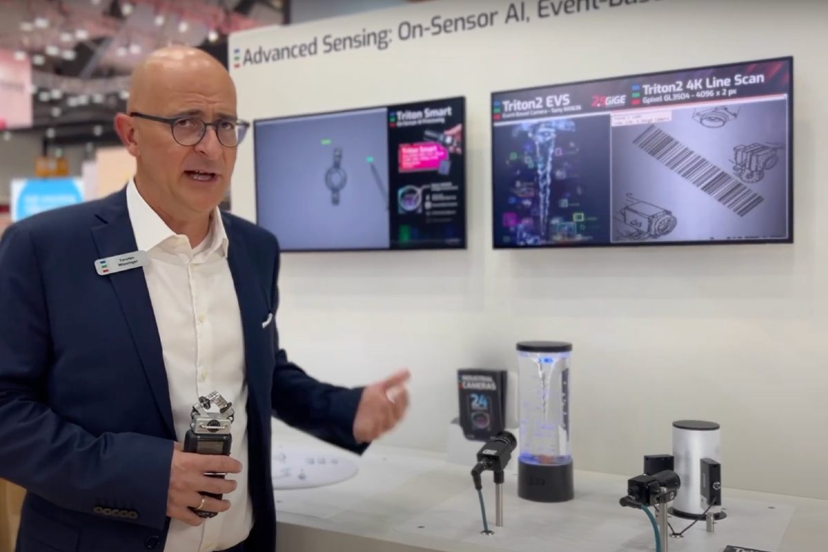 LUCID Vision Labs’ Torsten Wiesinger presents their newest advanced sensors at VISION 2024