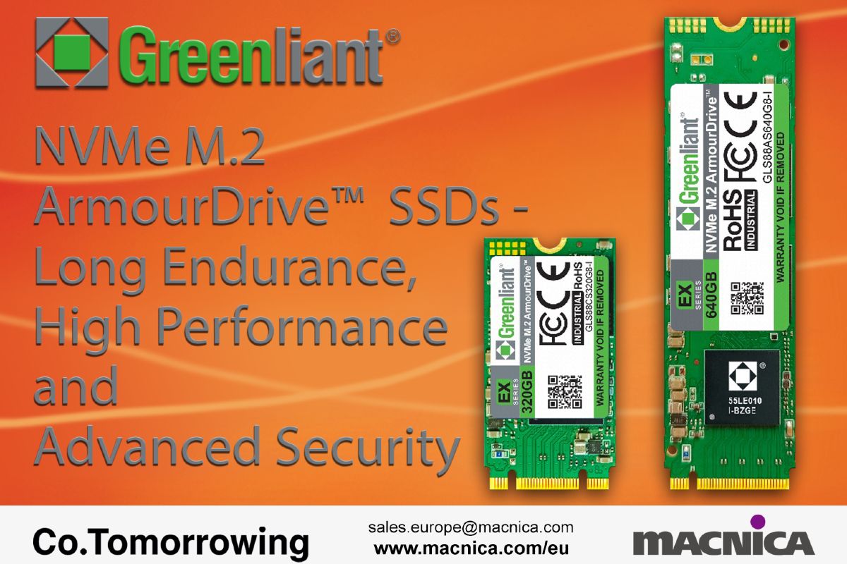 Greenliant brings high endurance to NVMe M.2 ArmourDrive™ SSDs