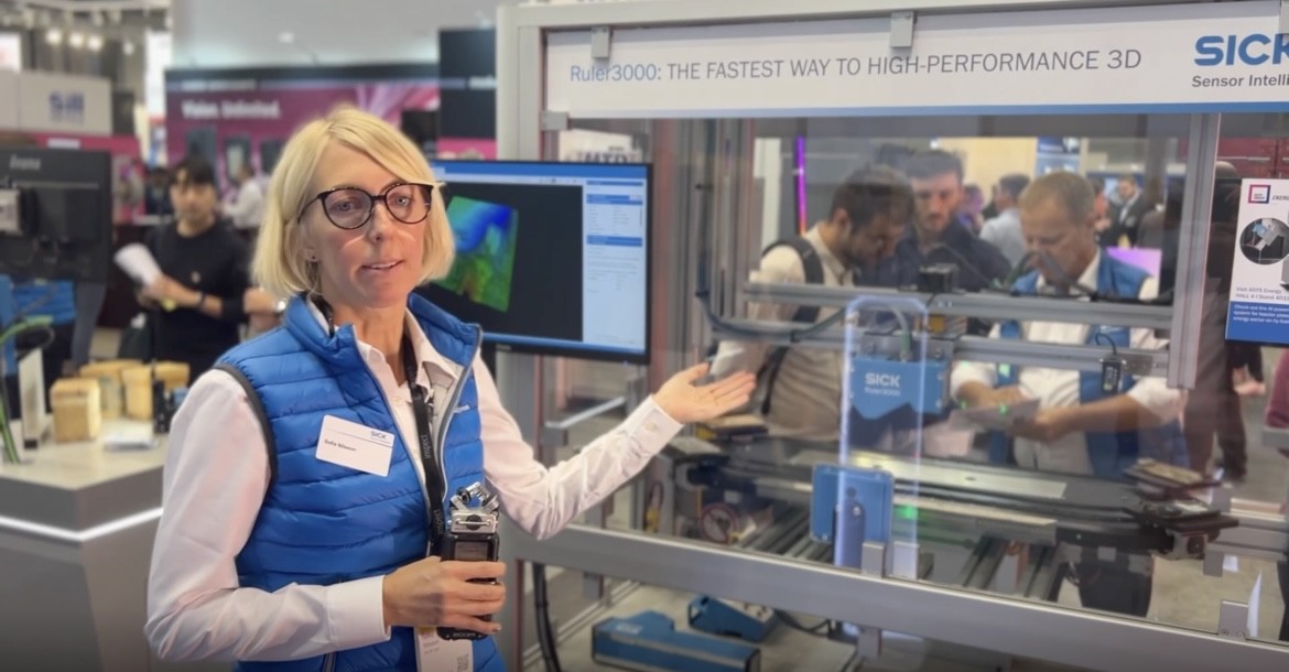 SICK Machine Vision’s Sofia Nilsson reveals the Ruler3000 camera more at VISION 2024