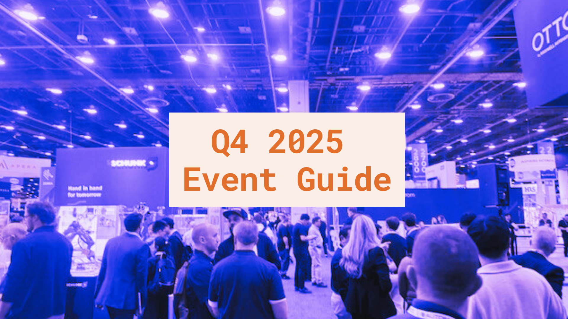 Q4 2025 Machine Vision Event Calendar
